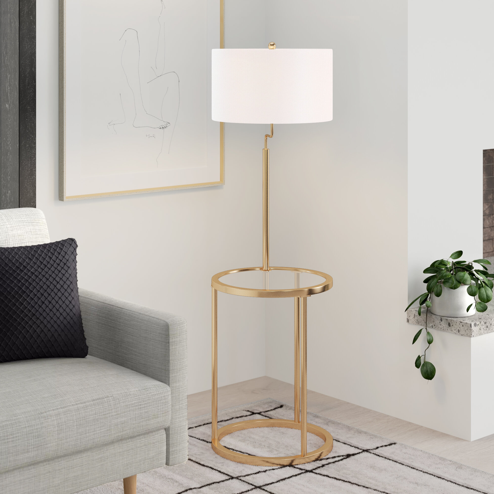 Popular Floor Lamp with Table